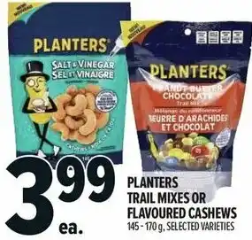 Metro Planters trail mixes or flavoured cashews offer