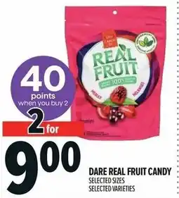 Metro Dare real fruit candy offer