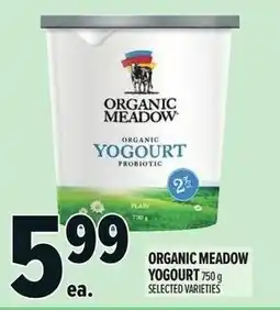 Metro Organic meadow yogourt offer