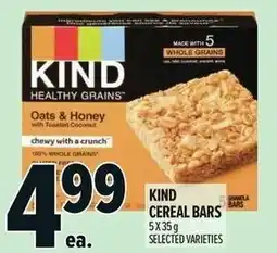 Metro Kind cereal bars offer