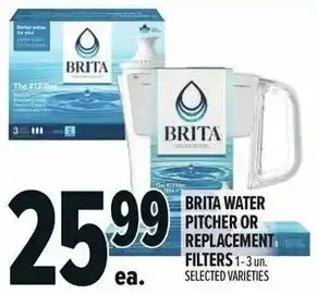 Metro Brita water pitcher or replacement filters offer