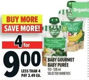 Metro Baby gourmet baby purée offer