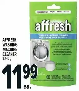 Metro Affresh washing machine cleaner offer