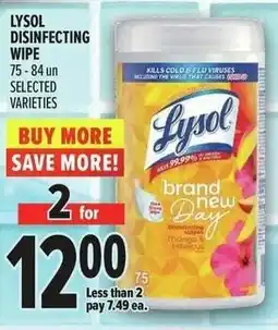 Metro Lysol disinfecting wipe offer