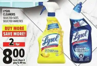 Metro Lysol cleaners offer