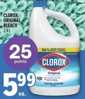 Metro Clorox original bleach offer