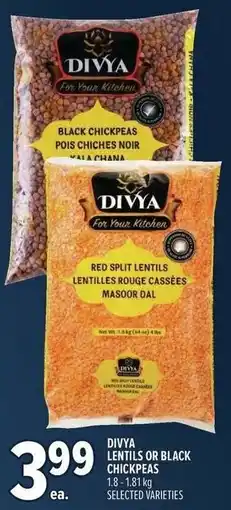 Metro Divya lentils or black chickpeas offer