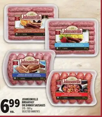 Metro Johnsonville breakfast or dinner sausages offer