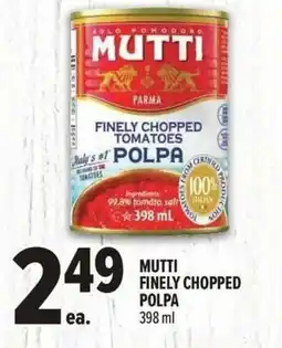 Metro Mutti finely chopped polpa offer