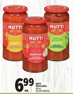 Metro Mutti pasta sauce offer