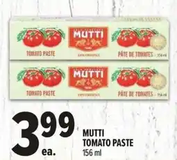 Metro Mutti tomato paste offer