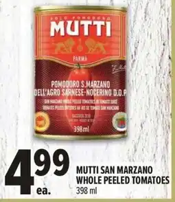 Metro Mutti san marzano whole peeled tomatoes offer