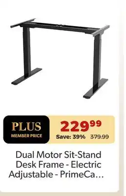 Shopper+ Prime Ca Dual Motor Sit-Stand Desk Frame - Electric Adjustable offer