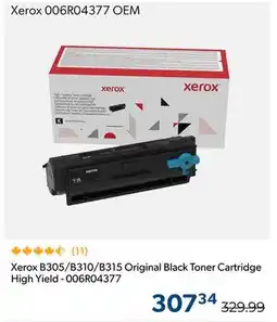 Shopper+ Xerox B305/B310/B315 Original Black Toner Cartridge High Yield - 006R04377 offer