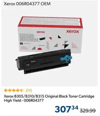 Shopper+ Xerox B305/B310/B315 Original Black Toner Cartridge High Yield - 006R04377 offer