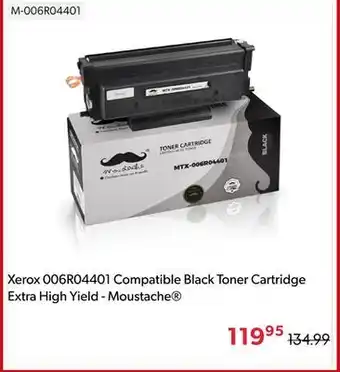 Shopper+ Xerox 006R04401 Compatible Black Toner Cartridge Extra High Yield - Moustache offer