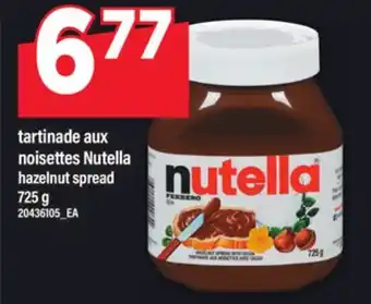 Maxi TARTINADE AUX NOISETTES NUTELLA, 725 g offer