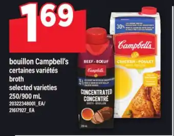 Maxi BOUILLON CAMPBELL'S, 250/900 mL offer