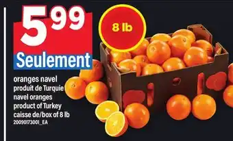 Maxi ORANGES NAVEL, caisse de 8 lb offer