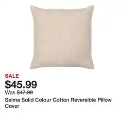 Wayfair Selma Solid Colour Cotton Reversible Pillow Cover offer