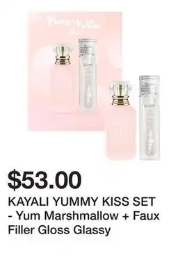 Sephora KAYALI YUMMY KISS SET - Yum Marshmallow + Faux Filler Gloss Glassy offer