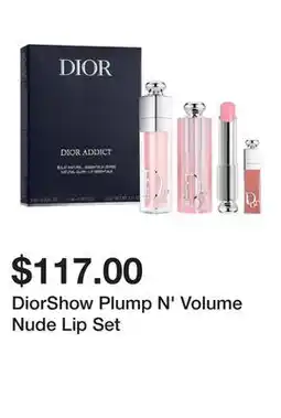 Sephora DiorShow Plump N' Volume Nude Lip Set offer