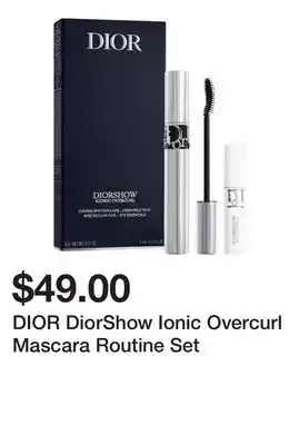 Sephora DIOR DiorShow Ionic Overcurl Mascara Routine Set offer