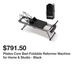 Bed Bath & Beyond Pilates Core Bed-Foldable Reformer Machine for Home & Studio - Black offer