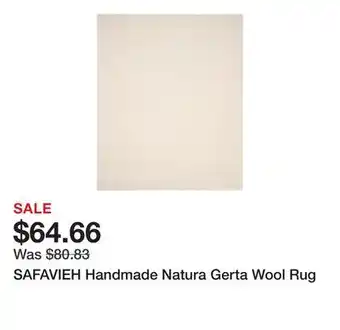 Bed Bath & Beyond SAFAVIEH Handmade Natura Gerta Wool Rug offer