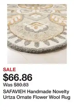 Bed Bath & Beyond SAFAVIEH Handmade Novelty Urtza Ornate Flower Wool Rug offer