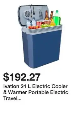 Bed Bath & Beyond Ivation 24 L Electric Cooler & Warmer Portable Electric Travel Cooler - 24 L offer