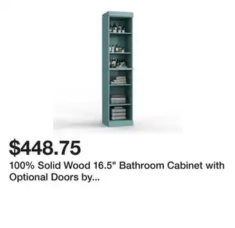 Bed Bath & Beyond 100% Solid Wood 16.5 Bathroom Cabinet with Optional Doors by Palace Imports offer