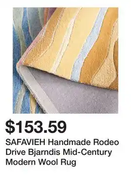 Bed Bath & Beyond SAFAVIEH Handmade Rodeo Drive Bjarndis Mid-Century Modern Wool Rug offer