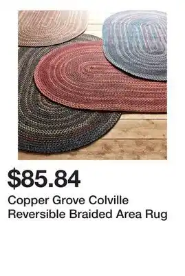 Bed Bath & Beyond Copper Grove Colville Reversible Braided Area Rug offer