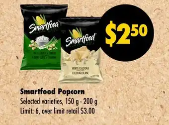 Wholesale Club Smartfood Popcorn offer