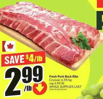 FreshCo Fresh Pork Back Ribs offer