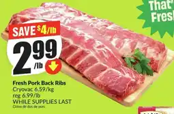 FreshCo Fresh Pork Back Ribs offer