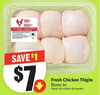 FreshCo Fresh Chicken Thighs Bone-In offer