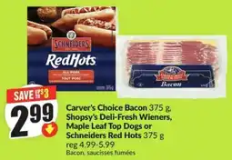 FreshCo Carver's Choice Bacon offer