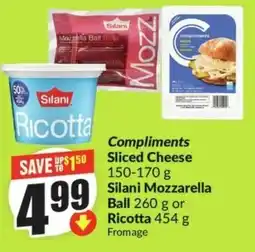 FreshCo Compliments Sliced Cheese offer