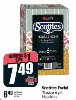 FreshCo Scotties Facial Tissue offer