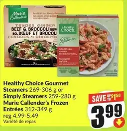 FreshCo Healthy Choice Gourmet Steamers offer