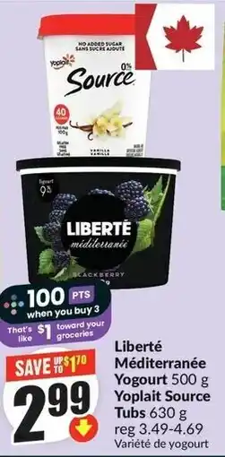 FreshCo Liberté Méditerranée Yogourt offer