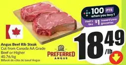 FreshCo Angus Beef Rib Steak offer