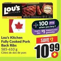 FreshCo Lou's Kitchen Fully Cooked Pork Back Ribs offer