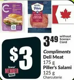 FreshCo Compliments Deli Meat or Piller's Salami offer