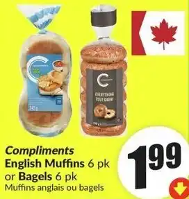 FreshCo Compliments English Muffins or Bagels offer