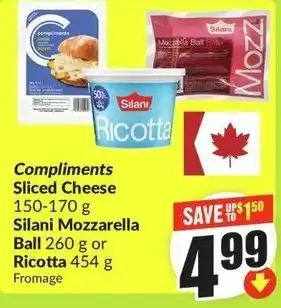 FreshCo Compliments Sliced Cheese offer