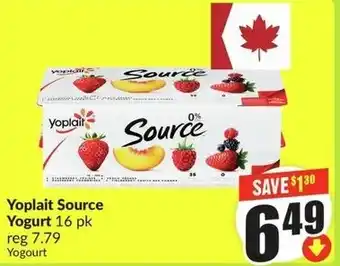 FreshCo Yoplait Source Yogurt offer