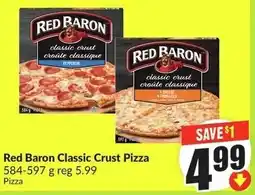 FreshCo Red Baron Classic Crust Pizza offer